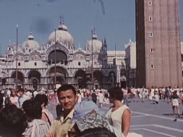 Hawaiʻi tour group in Venice Italy; circa 1960s reel #31