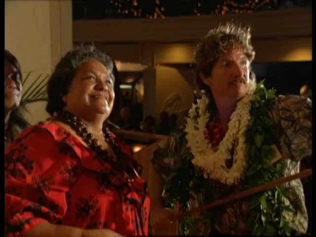 ʻIolani Luahine statue blessing at Hilton Hawaiian Village 9/9/97 tape 2