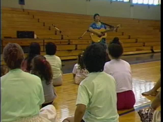 Zuttermeister ʻohana practice in Kalaheo High School gym 3/25/1990 tape 1