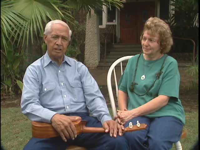 Interview with Eddie and Myrna Kamae at Pineapple Hill 11/1/1999 tape 1