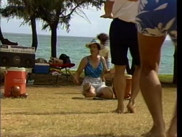 Zuttermeister ʻohana practice at Waimānalo Beach Park 9/29/1989 tape 1
