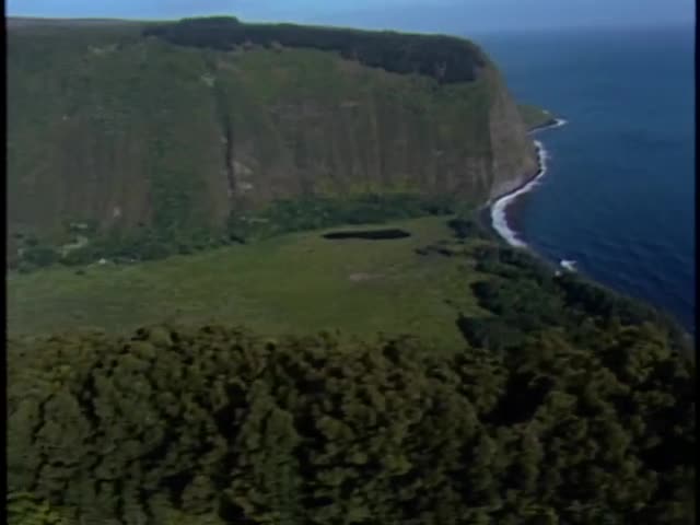 Scenic footage of Hāmākua Coast and Waipiʻo Valley; 1987