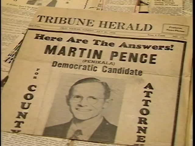 B-roll footage Martin Pence's judge's chambers (12/27/1989)