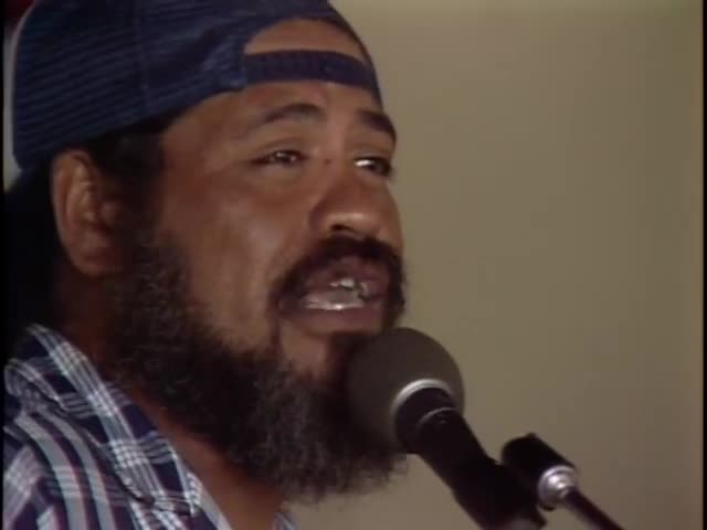 Jam session at Camp Olomana with Clyde "Kindy" Sproat, Junior Daugherty, and Karin Haleamau and the Sons of Hawaiʻi 6/16/87 tape 1