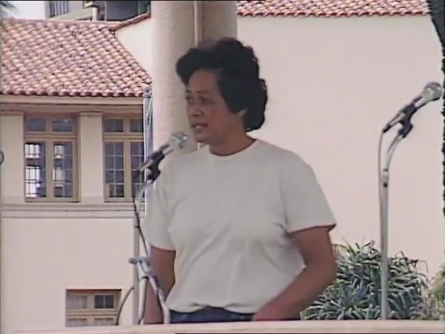 Joyce Kainoa: remarks, Tribute to George Helm and Kimo Mitchell, March 1982