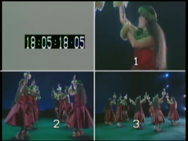 Quad split screen of raw footage from Holo Mai Pele #2