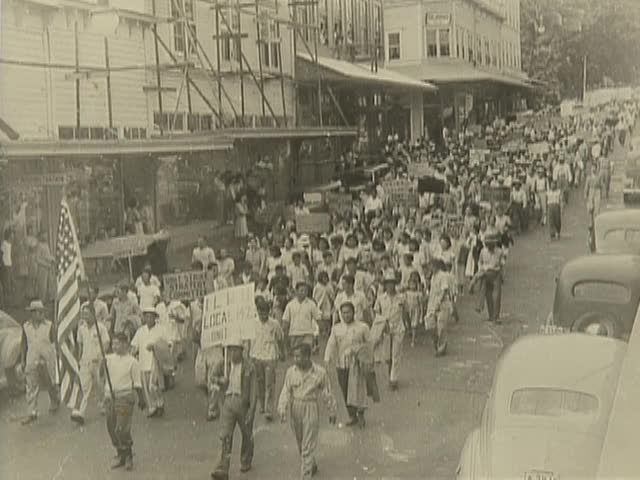 Photographs of the 1946 sugar strike tape 1 6/19/95