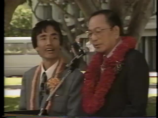 Hawaiʻi Peace Memorial dedication ceremony 10/24/1986