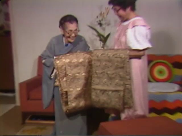Tei Saito kimono and art; Ayako Kikugawa and family