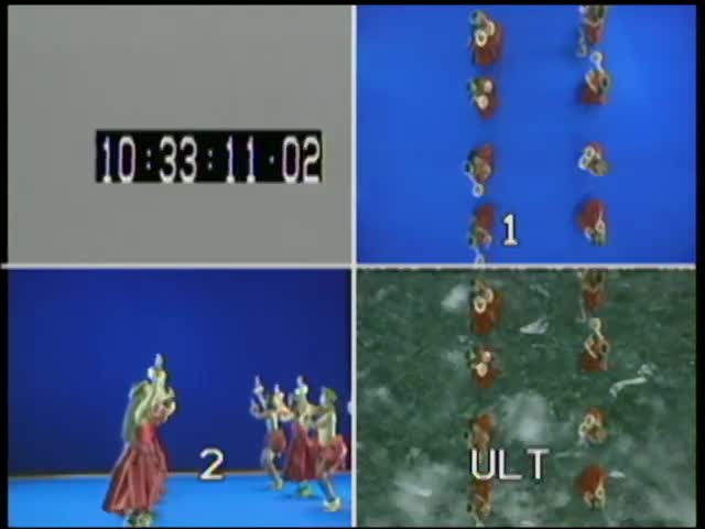 Quad split screen of raw footage from Holo Mai Pele #8
