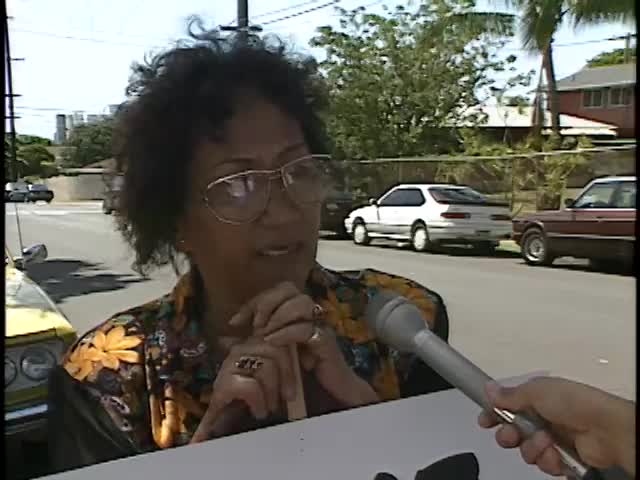 Protest against H-3 at Bishop Museum 9/6/1992 tape 1