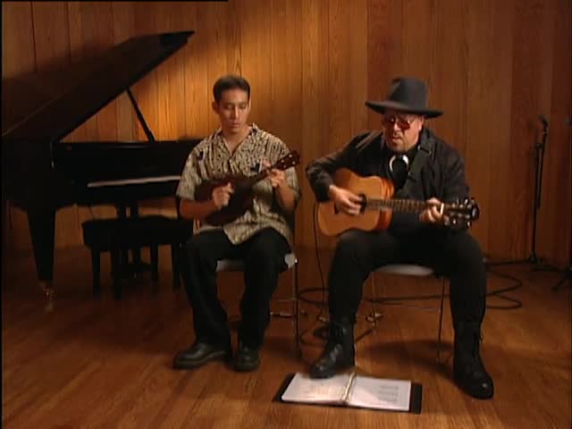 Dennis and David Kamakahi jam session at Atherton Studio Hawaiʻi Public Radio 1/8/00