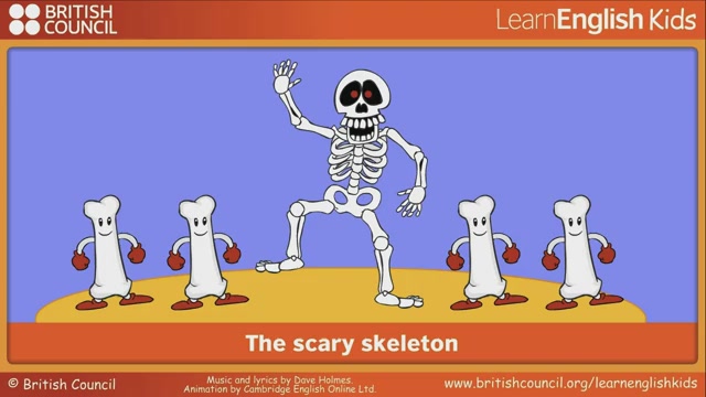 Scary skeleton текст